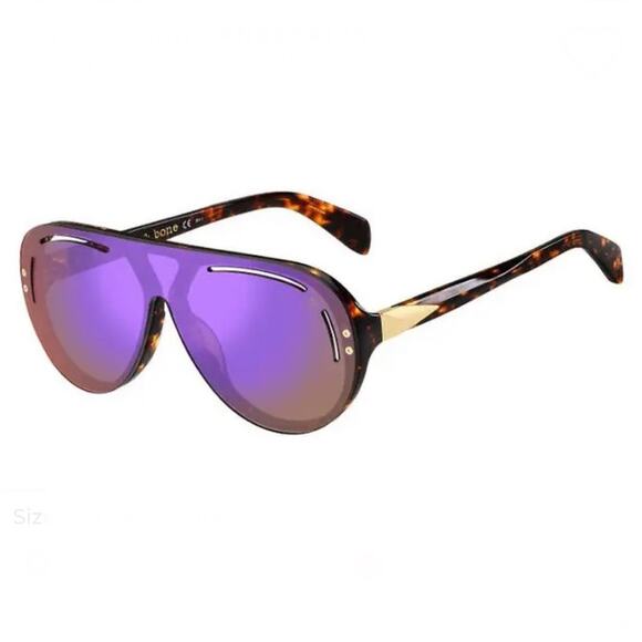 Rag & Bone Unisex RNB1041/S 086/BJ Dark Havana Pilot Sunglasses sz 99-1-145 - Picture 4 of 10